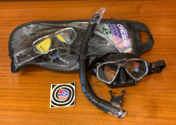 kit maschera + tubo Cressi set MAREA VIP